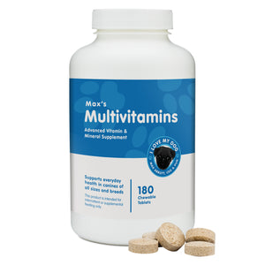 I Love My Dog Max’s Multivitamins for Dogs, 180 Chewable Tablets